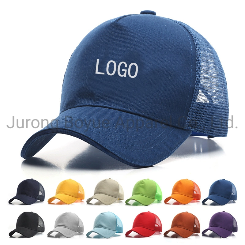 Low Profile Blank Solid Color Multi-Color Cotton Mesh Trucker Cap Hats