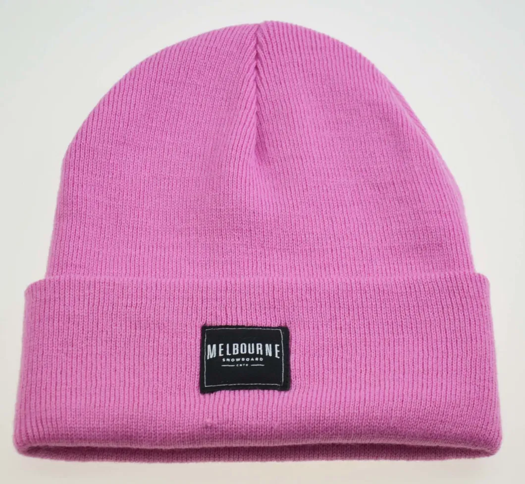 Plain Solid Colors Unisex Winter Knitted Beanie Hats